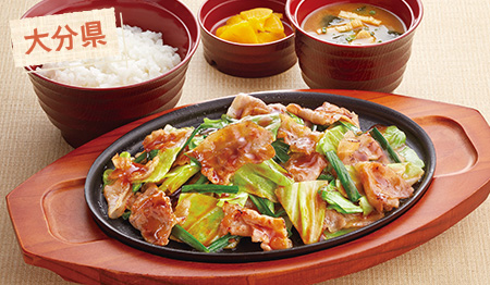 大分名物ニラ豚定食