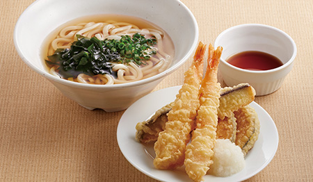 特製天ぷらうどん（えび・ナス・かぼちゃ）