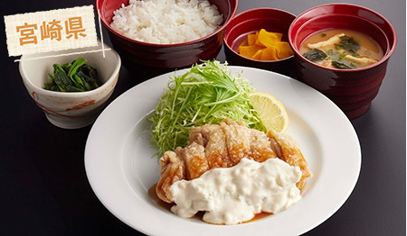 たっぷりタルタルソースのチキン南蛮定食